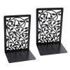 Elevate Your Home Library with These Stylish Black Infinite Leaves Bookends!