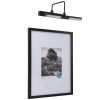 -- 8x10 Picture Frame -- Black With Gallery Light Matted Wall Photo Frame