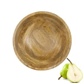 Household Supplies Wood Round Decorative Bowl