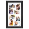 -- 4x6 Picture Frame -- Black Bevel 8 Photo Collage Wall Photo Frame
