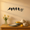1PC Fashionable Metal Bird Wall Art - Bird on the Branch Wall Ornament. The Leaves with Birds Sculpture Wall Decor Is a Fashion - forward Metal Wall H