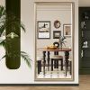 32*70inch full-body floor mirror with Artificial wood frame, elegant design and durability, a must-have for bedrooms, clothing stores and salons
