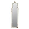 19x1.6x73.2" Oversized Full Length Floor Mirror, Vintage White Shabby Chic Wooden Frame for Leaning, Bedroom, Living Room