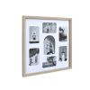 -- Multi Size Picture Frame -- Natural Wood 7 Photo Collage Wall Photo Frame