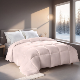 Pink Extra Large Plump Thick Duvet - Enhanced Warmth & Skin-friendly Comfort. Fits Single/double Beds. Luxury Hotel-grade Insert For Bedroom Use. (Option: defaulttitle)