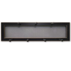 7-Peg Mug Rack by Millwork Engineering, Black Frame (Color: as Pic)